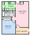 1BR/1BA