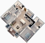 2 Bedroom 2 Bath