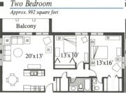 2BR/1BA