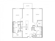 Two Bedroom Two Bath (1062 SF)