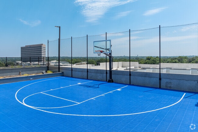 Rooftop Basketball Court