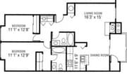 2BR/2BA