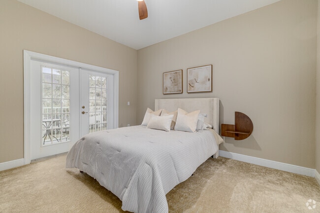 2BR, 2BA - 1,200 SF – Bedroom - The Palms Condominiums