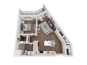 A5 floor plan Aria on the Row