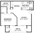 1BR/1BA