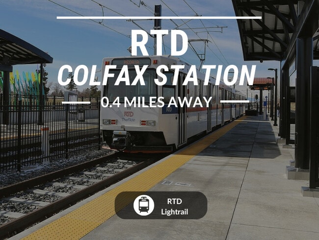 Our community is a few blocks away from the local RTD Station!