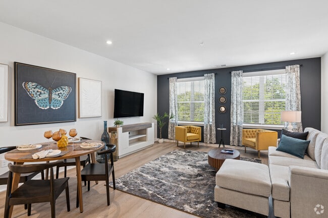 2BR, 2BA W/Study - 1,308SF - Living Room