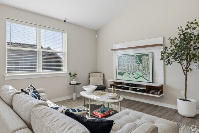 Maybury - 2BR, 2BA - 1,233SF - Living Room - Filmore Place