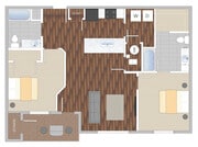 Barberry (2 Bedroom/2 Bath)