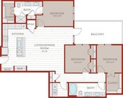 C2 floor plan Bluffs at Midway Hollow
