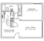1BR/1BA