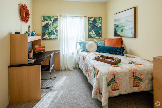 4BR, 4BA - 1,422SF - Second Bedroom - The Registry Apartments