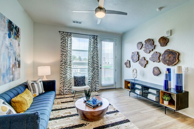 Open-concept living area with luxury vinyl plank flooring