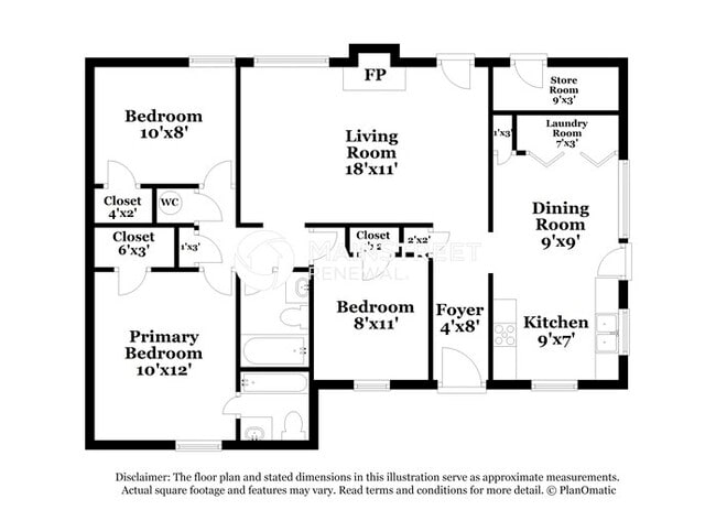 Photo - 3 Bedroom Pet-Friendly Home in Olive Branch, MS with Main Street Renewal