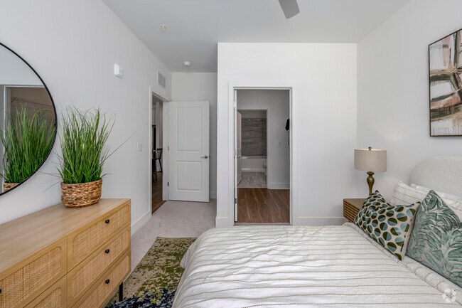 2BR, 2BA – 871SF - Bedroom