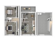 2 BEDROOM TOWNHOME