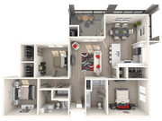 3 Bedroom | 2 Bathroom | 1345 SF