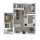 Evoke Living at Ballantyne - 2 Bedroom, 2 Bath, 1006-1016 sq. ft.