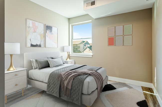 One bedroom staged - The Vantage 2370 Clark Fork Ln