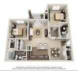 2 Bedroom | 2 Bath | 1093 SF