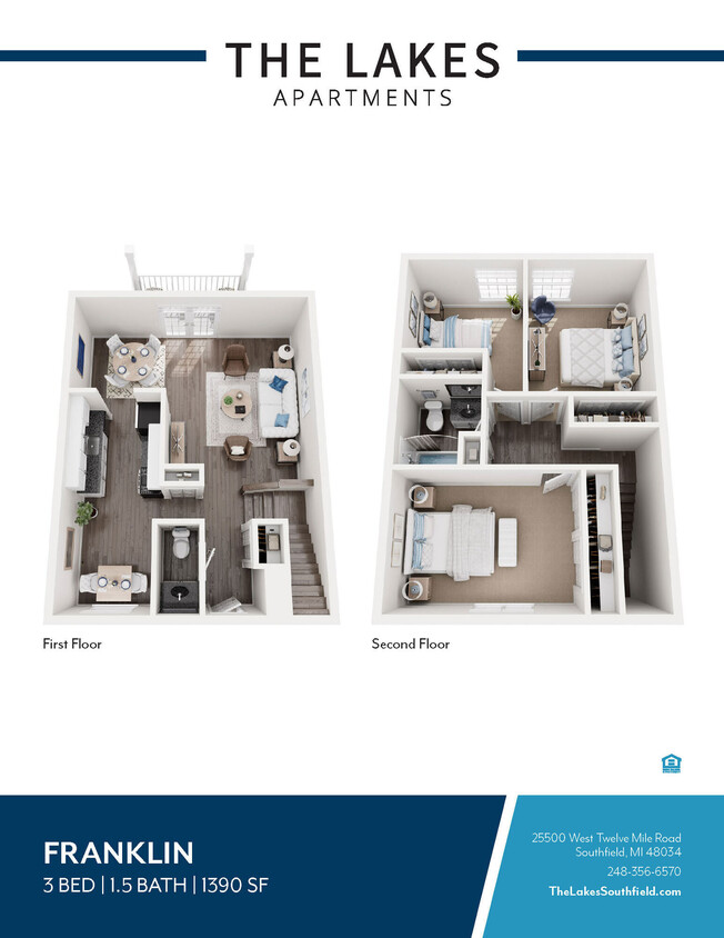 Floor Plan - 3 Bed 1.5 Bath