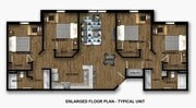 Explore this spacious apartment designed for family comfort and modern living.
