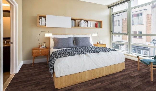 Spacious bedrooms with bathrooms off the master bedroom - Southstar Lofts