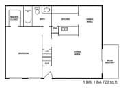 1BR/1BA