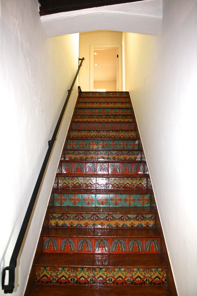 Tiled stairs to 2nd floor - 1228 Selby Ave