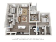 2 Bedroom | 2 Bath | Den | 1231 SF