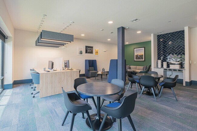 Coworking Lounge - Free professional workspace with computers and printer. Work remotely without paying for a coworking membership.