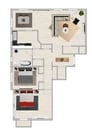 2 Bedroom 1 Bath