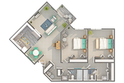 Eliot | 2-Bedroom Floorplan