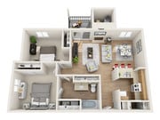 2x1 TMR 887 floor plan Callen