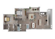 2 Bedroom | 2 Bath | 1080 SF | Attached Garage