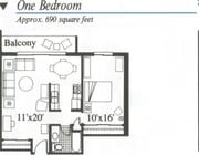 1BR/1BA