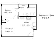 1BR/1BA