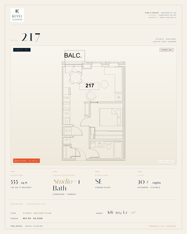 1 Bedroom Suite · 555 sq ft - 1 Bedroom Suite · 555 sq ft Unit 217