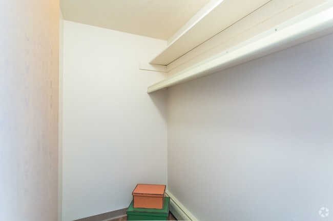 One bedroom closet