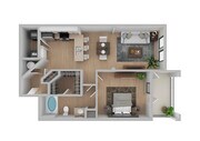 1 Bedroom | 1 Bath | 895 SF | Renovated