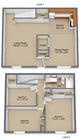 3 BD 1 BA - 1030 SF