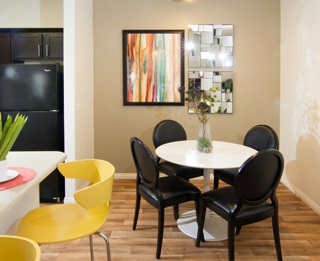 Dining Room and Kitchen View - Talavera at the Junction Apartments & Town...