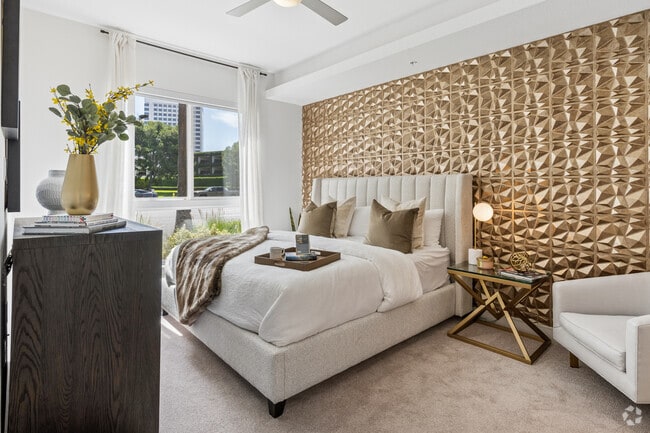 A1 1BR, 1BA - 690SF - Bedroom - Skyloft