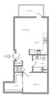 One-Bedroom, One-Bathroom 2D Floor Plans