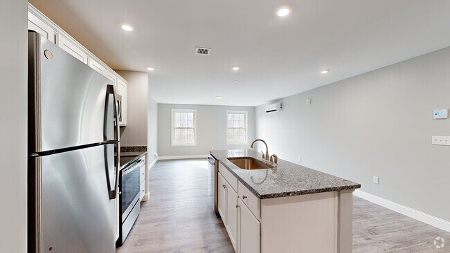 2BR, 1 Office, 2BA - 1200SF