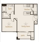 1BR/1BA