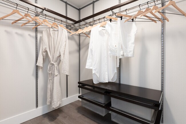 Signature Collection Walk-in closet with customizable ELFA organization system
