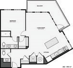 A2 floor plan Canvas Lofts