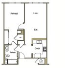 1BR/1BA