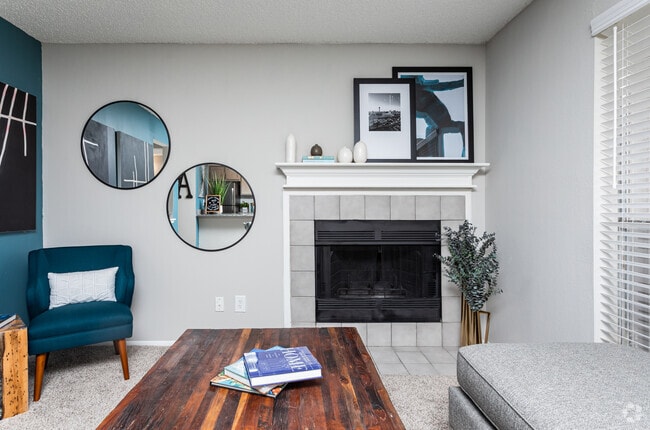 1BR, 1BA - 651SF Living Room - Royal Palms